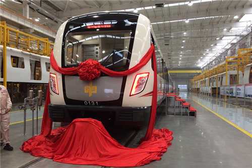 郑州中车地铁下线